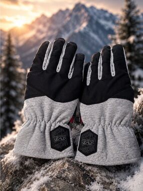 Mechanix Wear Winter Gloves Gray Black Insulated Cold Weather Cold Work Ski Snow